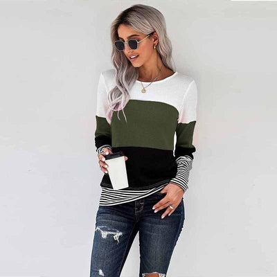 Suéter Tejido con Detalles de Costura - Blusa Trendy para Mujer - Image 12