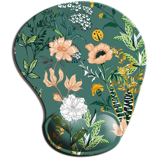 Set Completo Muñequera Ergonómica, Tapete para Teclado y Mouse con Diseño Floral - Image 9