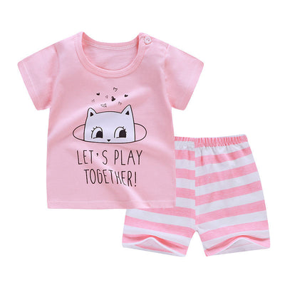 Conjunto Infantil de Algodón con Pantalón Corto para Niño - Image 22