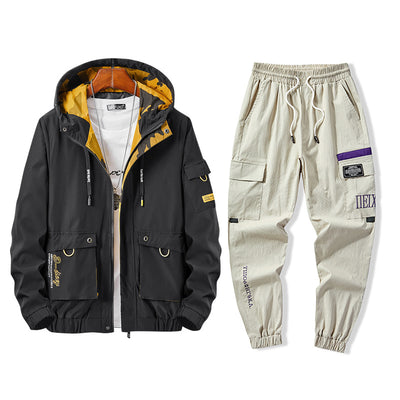 Conjunto de Trabajo Casual: Chaqueta y Pantalones Dos Piezas - Image 4