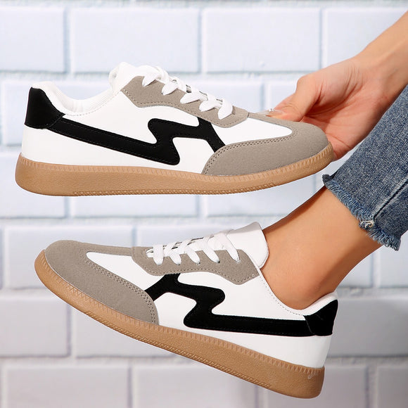 Zapatillas Deportivas Casuales Elegantes con Cordones para Mujeres