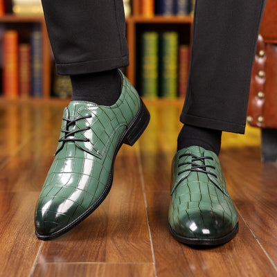 Zapatos de Cuero Formales Transpirables con Punta Elegante - Image 14