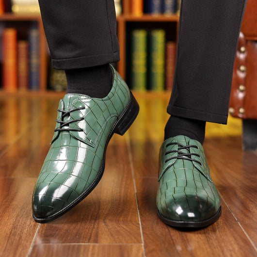 Zapatos de Cuero Formales Transpirables con Punta Elegante - Image 14