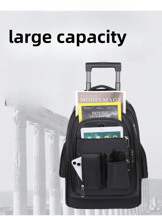 Mochila de Viaje de Gran Capacidad con Ruedas - Bolsa de Equipaje Trolley Multifuncional - Image 16