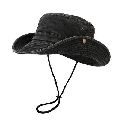 Gorra de Pesca Vintage con Ala Ancha y Detalles Patchwork - Estilo Primavera Verano - Image 5