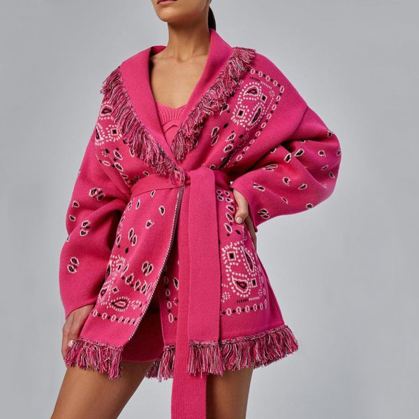 Suéter Casual Elegante con Detalles de Borlas