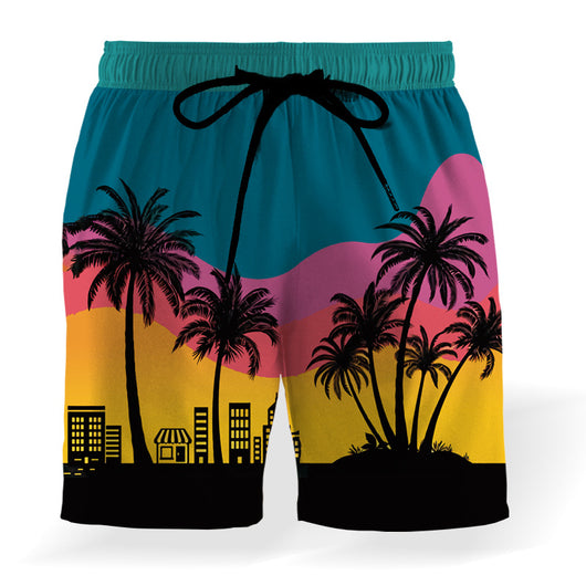 Shorts de Playa con Estampa de Coco y Cintura Elástica - Image 16