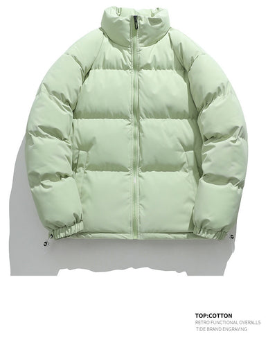 Chaqueta Acolchada de Plumas para Hombre con Cuello Alto - Image 27