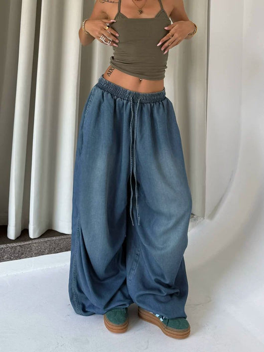 Jeans Vintage Cintura Alta Pierna Ancha Suelta - Image 12