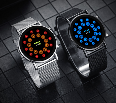 Reloj LED con Pulsera de Malla Ligera y Diseño Moderno - Image 9