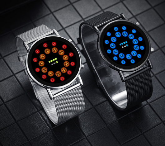 Reloj LED con Pulsera de Malla Ligera y Diseño Moderno - Image 9