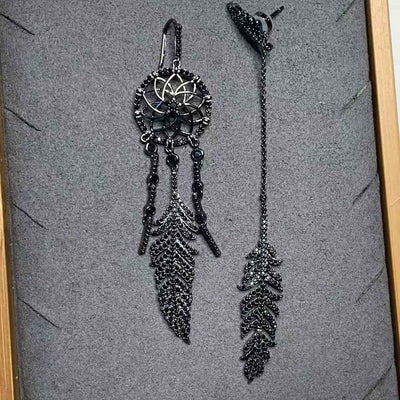 Aretes Largos Atrapasueños con Borlas y Plumas - Collar y Pulsera - Image 23