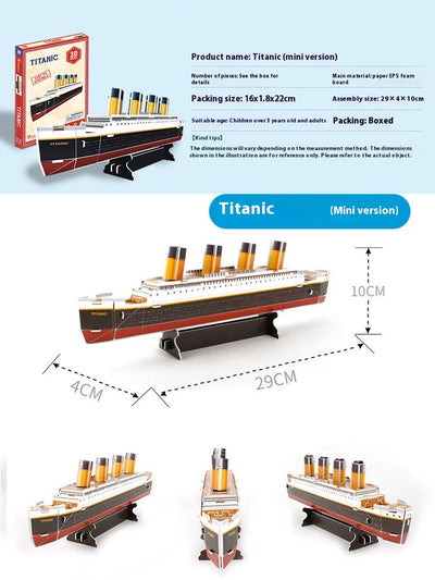 Maqueta de Barco de Papel Tiedani - Modelo 3D para Armar a Mano - Image 24
