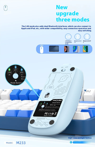 Ratón Inalámbrico Transparente para Computadora y Laptop - Image 20