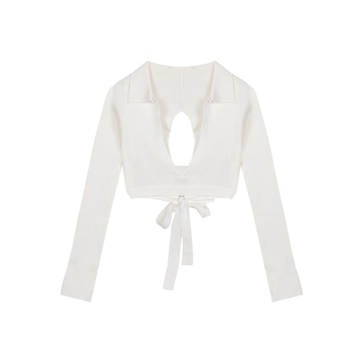 Blusa Tejida Blanca Escote V Mujer - Diseño Sensual y Versátil - Image 7