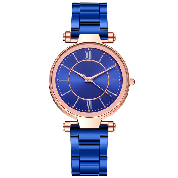 Reloj de Cuarzo Casual para Dama Estudiante con Correa de Acero