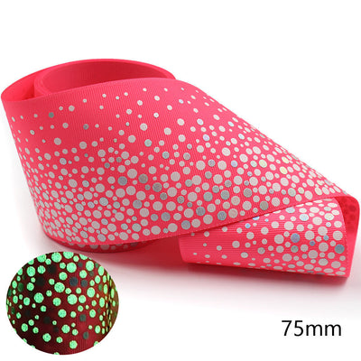 Moño Trenzado Luminoso 75mm con Cinta Arcoíris Brillante - Image 8