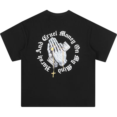 Camiseta Hombre Estampada Suelta Manga Corta - Image 4