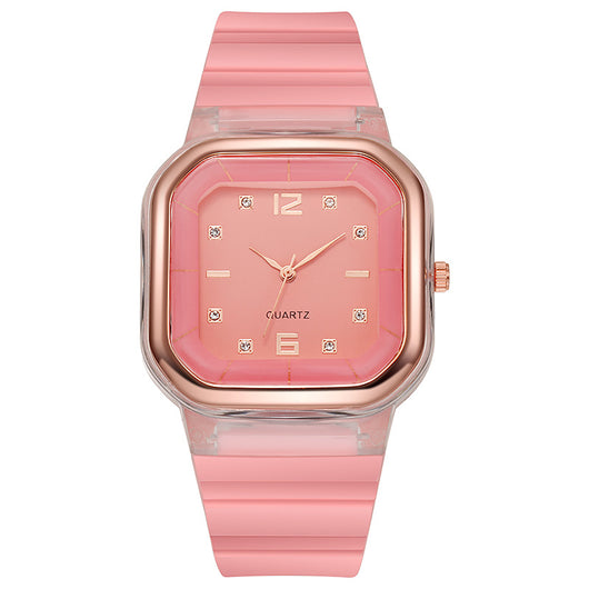 Reloj Infantil de Moda con Diamante de Silicona - Diseño Cuadrado para Niñas - Image 14