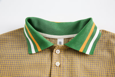 Playera Casual para Hombre con Cuello Solapa y Contraste de Colores - Image 5