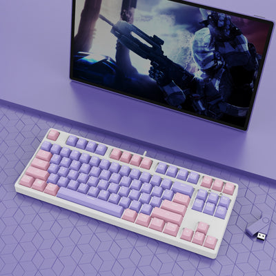 Teclado Mecánico Gaming 87 Teclas Hot Swap Intercambiable Dual Color - Image 13