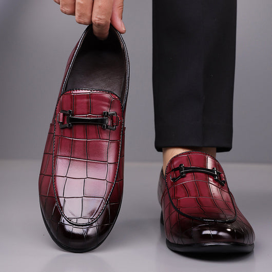 Zapatos de Cuero Ligeros Talla Grande Estilo Cuadros Lujo Premium - Image 34