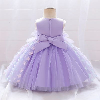 Vestido Niña con Flores 3D Esponjoso - Image 19