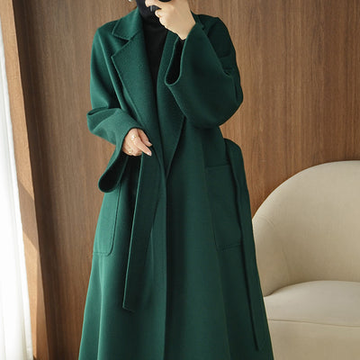 Abrigo Reversible de Cachemira para Mujer - Corte Holgado Otoño Invierno - Image 2