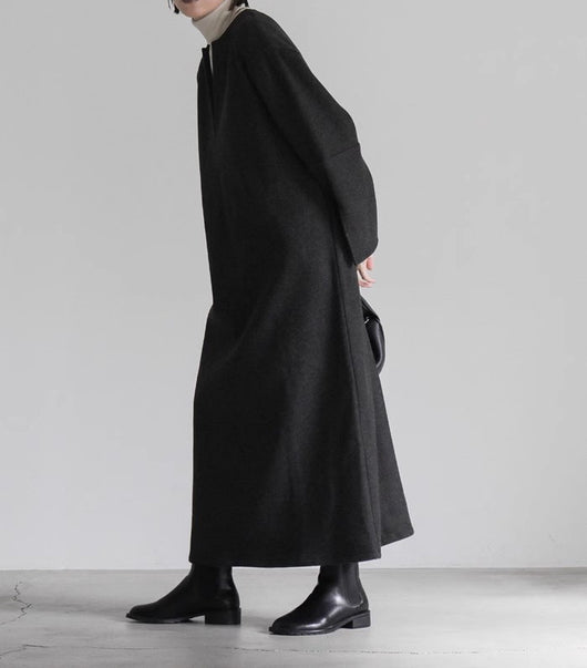 Abrigo Holgado de Lana para Mujer Otoño e Invierno - Image 29
