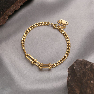 Pulsera de Cadena Cubana Hip Hop en Acero Titanio para Mujer - Image 14