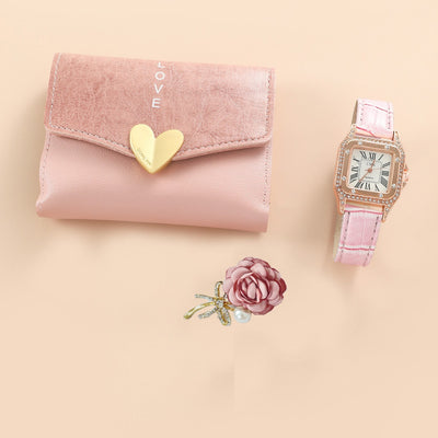 Juego de Regalo: Cinturón Cartera, Broche y Reloj para Dama - Image 4