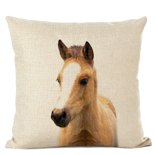 Funda de Almohada Lino con Diseño Animal - Loro y Venado - Image 12