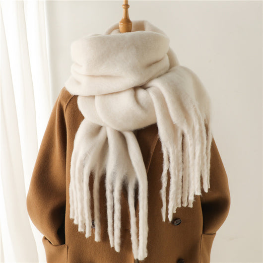 Bufanda Térmica Versátil con Borlas Extendidas para Invierno - Image 6