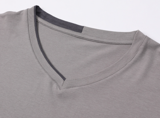Playera Casual Escote V para Hombre Talla Grande Cómoda para Casa - Image 13