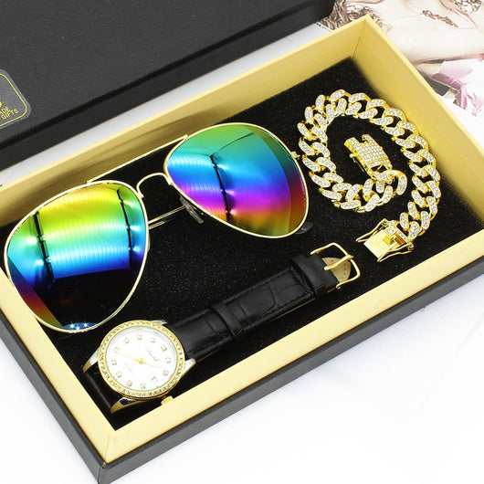 Conjunto Elegante: Gafas de Sol Mujer + Reloj Pulsera de Diseño - Image 2