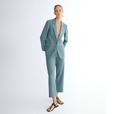 Blazer Casual Ejecutivo con Pantalón Recto Moderno