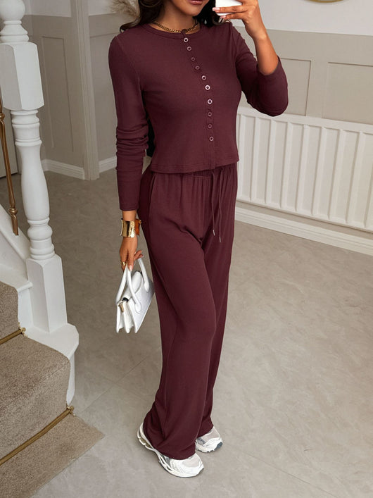 Conjunto Casual Europeo: Chaqueta y Pantalón para Viajes - Image 8
