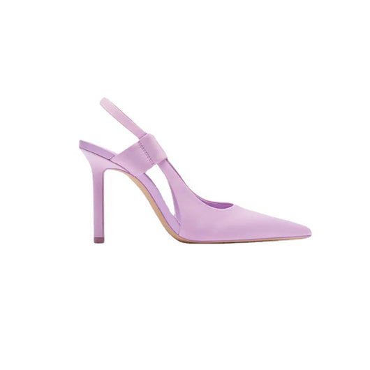 Zapatos de Satén Púrpura para Mujer con Tacón Stiletto y Punta Afilada - Image 3