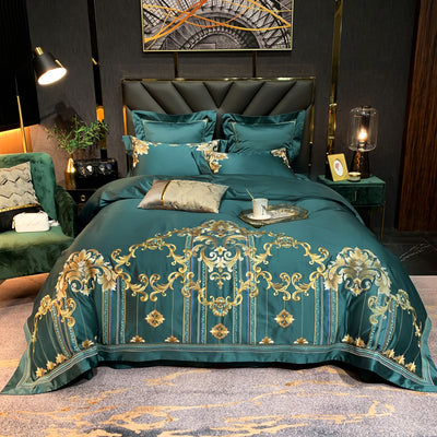 Juego de Cama Floral Bordado Algodón Puro Estilo Europeo - Image 8