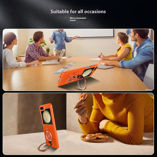 Funda Magnética Giratoria 360° para Samsung Galaxy Z Flip6 con Soporte Plegable - Image 12