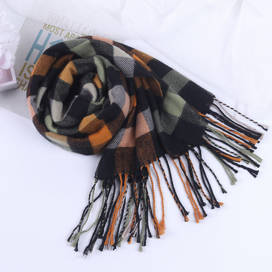 Bufanda Escocesa de Invierno Estilo Británico - Image 20