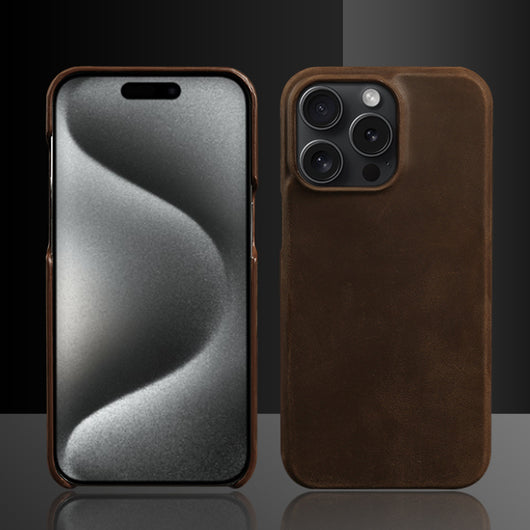 Funda para Teléfono Cuero Crazy Horse con Patrón Aplicado - Image 2