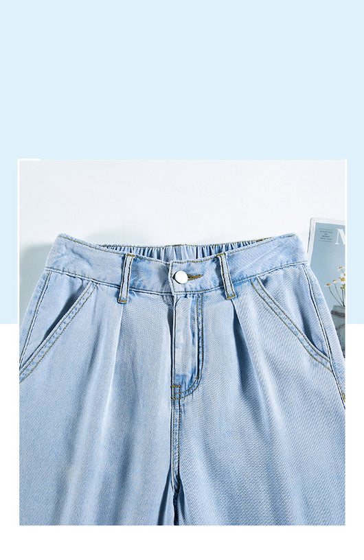 Jeans Rectos Cintura Alta Tencel Pierna Ancha - Image 13
