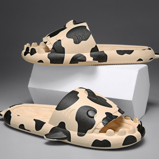 Pantuflas de Pareja Tiburón Adorable - Talla Grande Cómoda