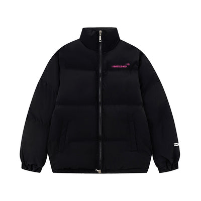 Abrigo Acolchado de Algodón con Cuello Mao Estampado para Hombre - Image 3