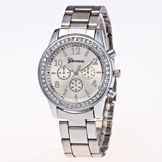 Reloj para Hombre Geneva Diamond con Movimiento de Tres Ojos - Cuarzo Aleación - Image 9