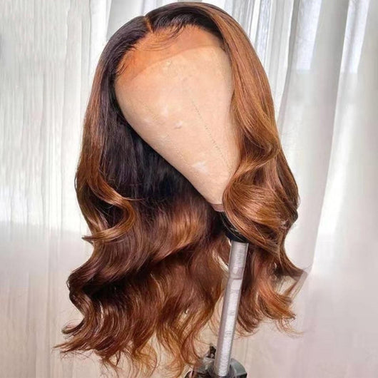 Peluca Degradada con Frente de Encaje y Cabello Humano Real - Image 3