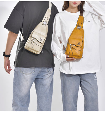 Bolsa de Pecho Retro para Hombre - Gran Capacidad Impermeable - Image 18