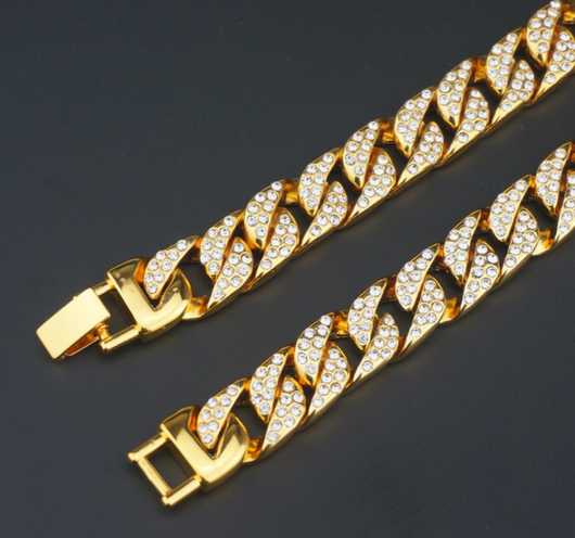 Pulsera Cubana para Hombre con Incrustaciones de Lujo - Image 9