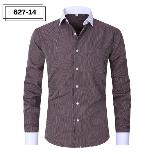 Camisa Rayada de Verano para Hombre Talla Grande - Image 14